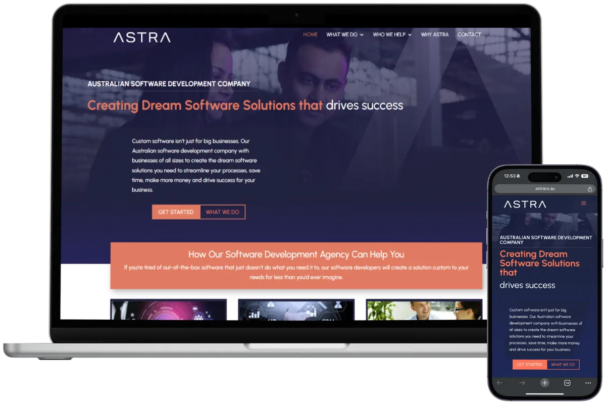 Astra Website Build After