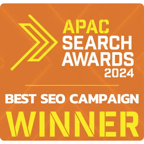 Best Local SEO Campaign Winner  APAC Search Awards 2024
