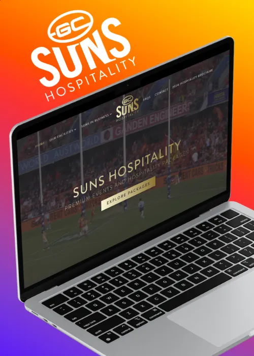 Gold Coast SUNS Website Design